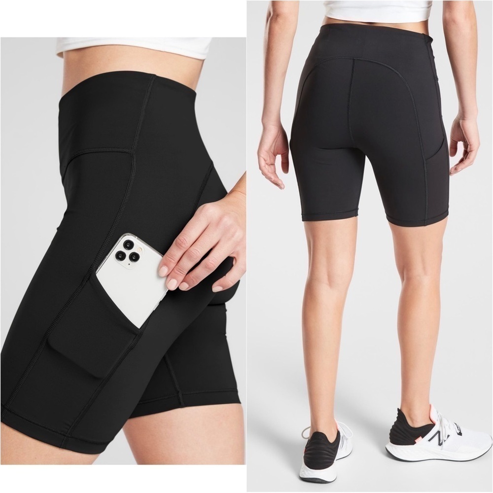 Athleta Bike Shorts Ultimate Stash Pocket 7” Short Athletic Black XS